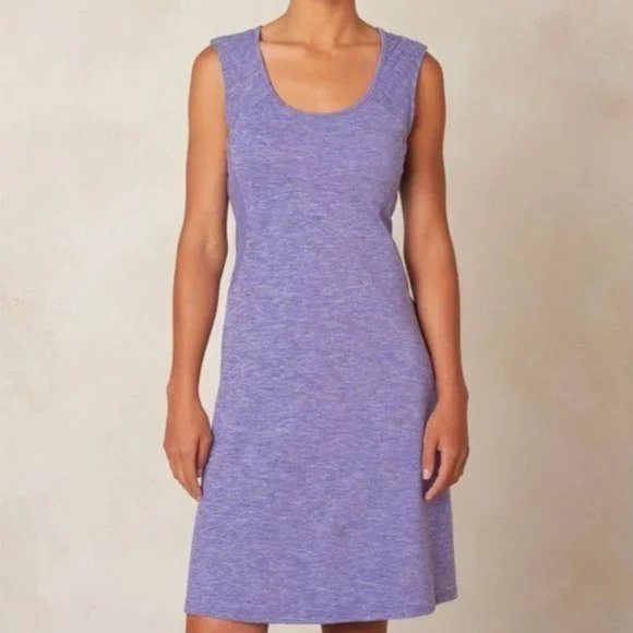 NWT Prana Performance Calico Active Dress Athletic Ultra Violet Shelf Bra - Picture 1 of 9